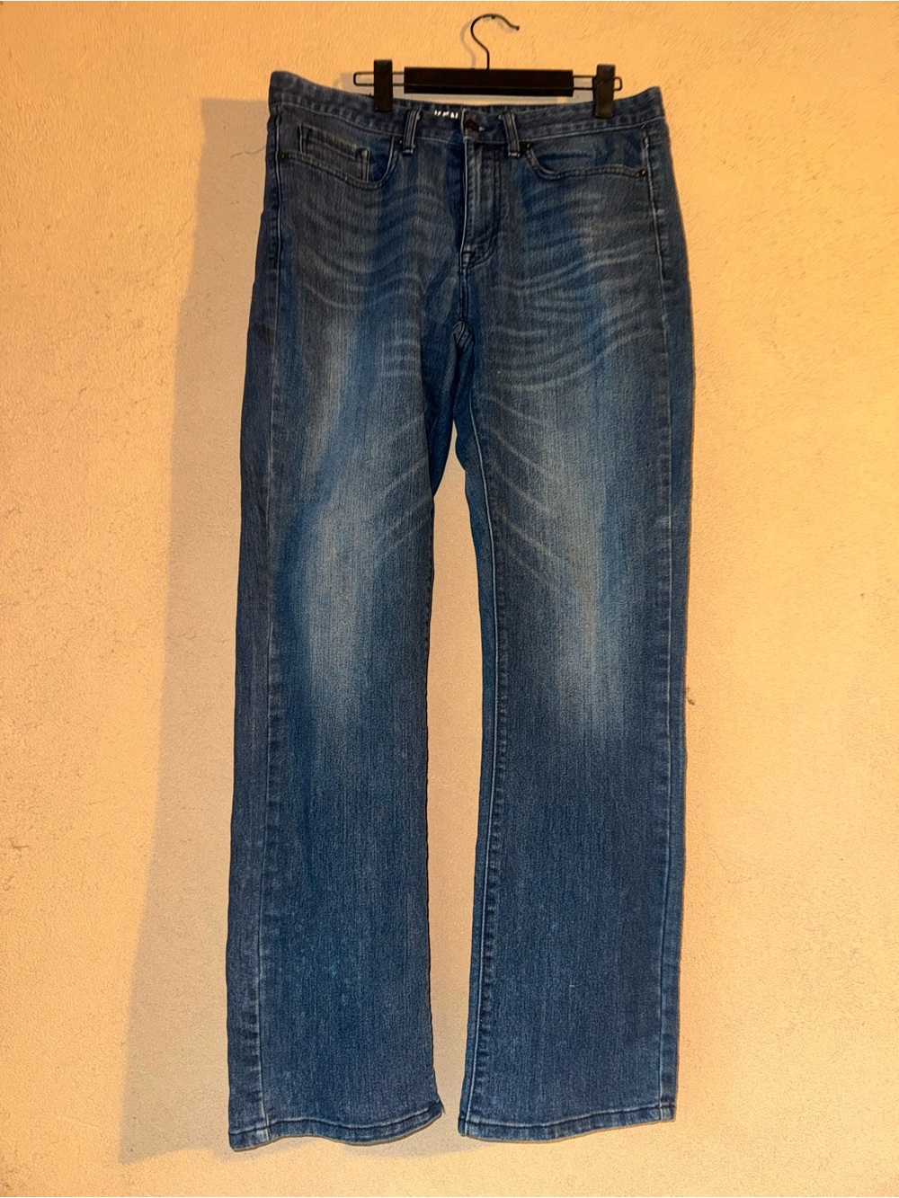 Kenneth Cole Men's Straight-Leg Denim Jeans in Blue Wash